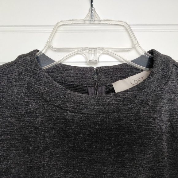 NEW w/tags LOFT charcoal gray jumper size 2P - Picture 2 of 6